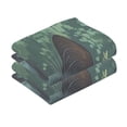 thumbnail image 3 of joogoo 2 PCs Hand Towels Sets Cat in Flower Cotton Face Towel Bathroom Decorative, 3 of 7