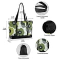 thumbnail image 2 of FORMRS Canvas Laptop Tote Bag for Women with 15.6" Computer Compartments Shoulder Handbag, Gray Floral, 2 of 7