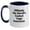 White/Navy, variant on Funny Yoga Instructor Gifts from Friends, Yoga Instructor Unique Gifts for Graduation, Two Tone Coffee Mug with Officially The World's Coolest Quote, Gifts for Yoga Instructors, Men, Women, or Family