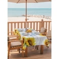 thumbnail image 2 of Outdoor Tablecloths with Umbrella Hole & Zipper, Sunflowers Tablecloth Rectangle 60x84 Inch, Yellow Flowers Summer Botanical Pastoral Wooden Waterproof Table Cloth, Patio/Pool/Picnic Table Covers, 2 of 8