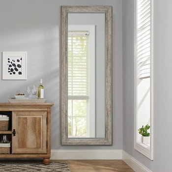 Better Homes & Gardens Oversized Full Length Mirror, 27X70 IN, Rustic Grey