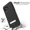 thumbnail image 6 of CoverON Apple iPhone 12 Pro Max Case (6.7"), Slim Metal Kickstand Rugged Dual Layer Cover, Black, 6 of 7