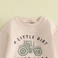 thumbnail image 6 of Karoyedx Little Boys Outfits Winter Toddler Baby Boy Valentines Outfit Cute Letter Print Sweatshirt Long Sleeve Shirts Top Jogger Pants Set Green Size,2-3 Years, 6 of 6