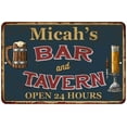 thumbnail image 1 of Micah's Green Bar & Tavern Rustic Sign Decor 8x12 108120047208, 1 of 1
