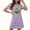 Purple, variant on Fazvaoo Womens Nightgowns Short Sleeve Short Nightdress Christmas Print Nightgowns(Black,Size S-XXL)
