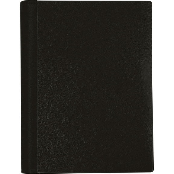 Office Depot® Brand Stellar Notebook With Spine Cover, 6" x 9-1/2", 3 Subject, College Ruled, 120 Sheets, Black