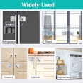 thumbnail image 6 of DIY.STORE 4 Packs Fridge Locks, Children Safety Refrigerator Locks with Keys for Drawer/Fridge/Freezer/Cupboard(White), 6 of 8