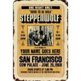thumbnail image 1 of Placa Metal Vintage Steppenwolf Pintura Hierro Rectangular Bar para El 30x40cm, 1 of 9