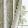 thumbnail image 6 of SunSmart Julie Printed Botanical Blackout Window Curtain Panel, Yellow, 50"W x 95"L, 6 of 6