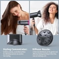 thumbnail image 5 of Secador de pelo iónico con difusor de 1800 W, profesional, de secado rápido, control del encrespamiento, para uso doméstico, salón de belleza y viajes., 5 of 5