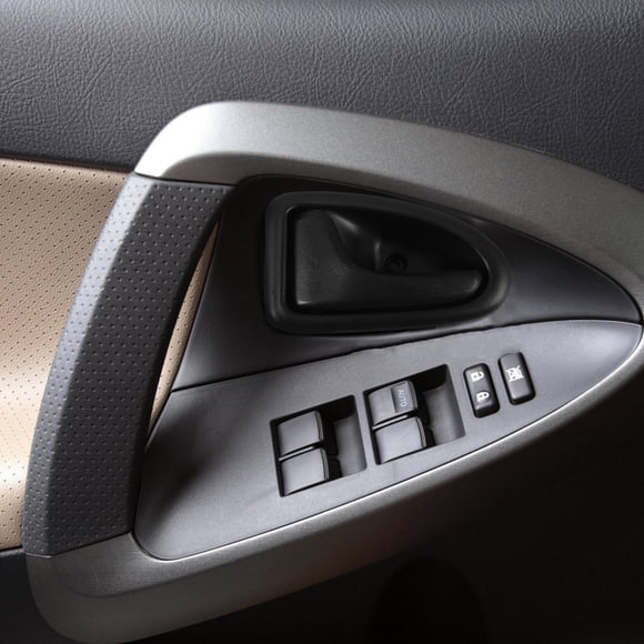 Raindrops Complete Black Interior Door Handle Kit for Car Front Left Side Replacement with Easy Fit