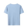 thumbnail image 4 of JIAYUE Men's T Shirt Summer Loose Fit Soft Knit Crew Neck For With Casual Solid Color And Athletic Style Tees Breathable Lightweight For Summer Everyday Comfortable Wear, 4 of 4