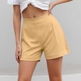thumbnail image 2 of Women's Wide Leg High Waisted Casual Shorts Lightweight Breathable Workwear Summer Comfort Stretch Pockets, 2 of 2