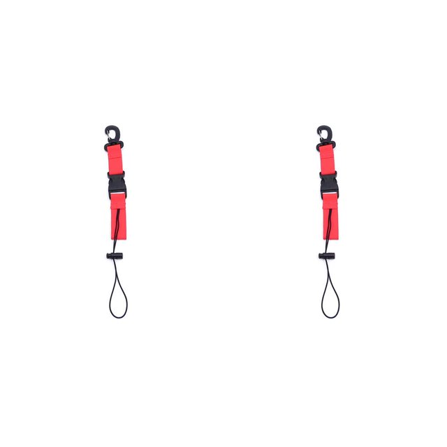 Soidarity Cordón de buceo de liberación rápida, soporte para antorcha de cámara, correa ajustable resistente al desgaste, correa de Rojo 2piezas