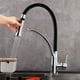 thumbnail image 2 of Grifo de cocina con rociador desplegable Modo multitarea Monomando Arco alto Grifo extraíble para fregadero de cocina Proporciona una limpieza eficiente para vehículos recreativos, lavandería, bar Ormromra YXJJ-28, 2 of 6