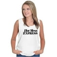 thumbnail image 3 of Hot Mess Express Rebel Girly Messy Womens Plus Size Graphic Tank Top Brisco Brands 2X, 3 of 5
