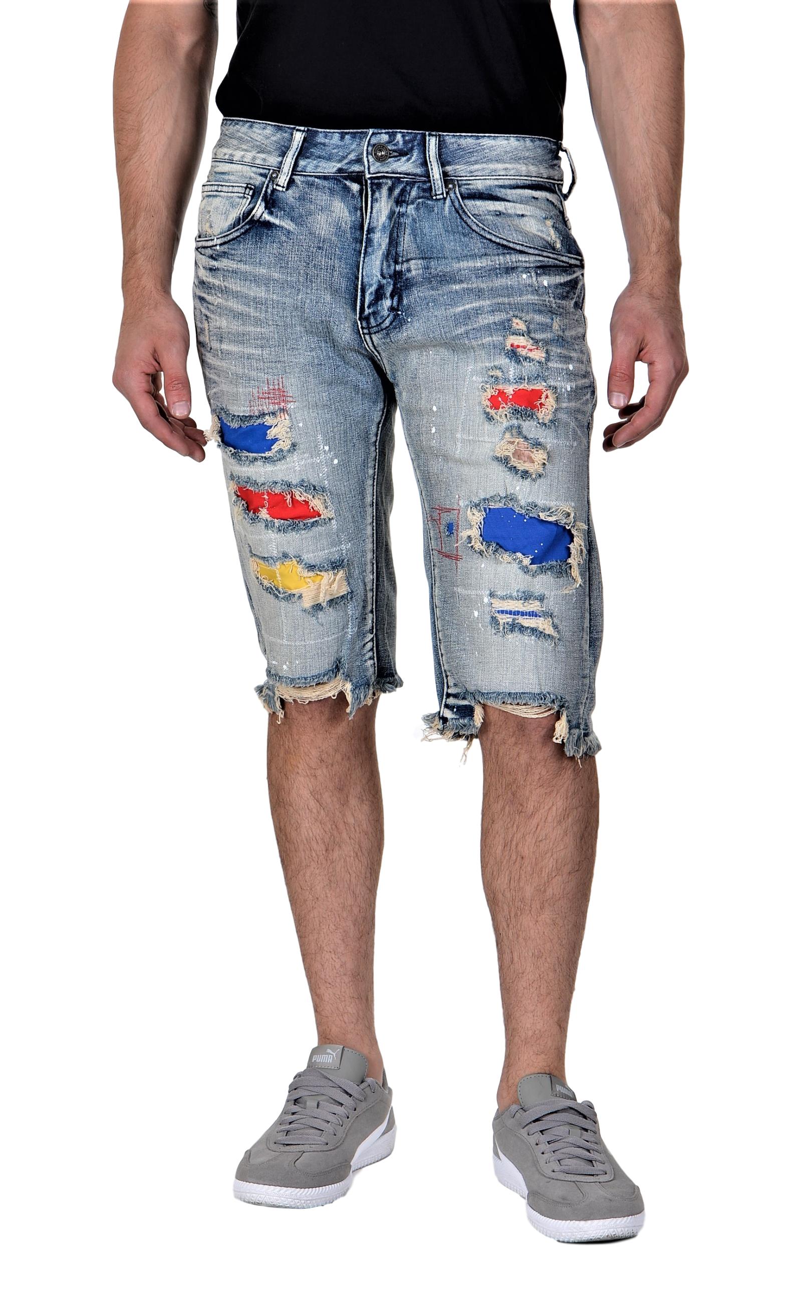Smoke Rise Men's Fashion Denim Shorts 