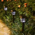 thumbnail image 3 of Warm light Camino solar llevó la luz al aire libre jardín lámpara impermeable césped linterna paisaje, 3 of 5