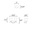 thumbnail image 4 of Maxim 12082FTPC 15 in. Vital 2 Light Polished Chrome Bath Vanity Wall Light, 4 of 5