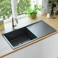 thumbnail image 3 of vidaXL Kitchen Sink Undermount Sink with Strainer Stainless Steel Sink Square, 3 of 83