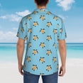 thumbnail image 3 of Lsque Turtle pattern Hawaiian Shirt for Men, Unisex Summer Beach Casual Short Sleeve Button Down Shirts-Small, 3 of 9