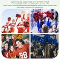 thumbnail image 6 of Uxcell 2 Pcs Metallic Cheerleading Pom Poms Cheer Pompoms 12" with Handle Rings Fit for Dance Cheering Fuchsia Blue, 6 of 6