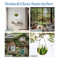 thumbnail image 7 of Many Cactus Stained Glass Suncatcher Colored Handmade Window Hangings Glass Suncatcher Crafts Kits for Indoor Garden Christmas Decor and Memorial 16x16cm(2), 7 of 7