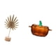 thumbnail image 5 of Escultura de hoja de vidrio, tarro de dulces, adorno de hoja de metal, plato de dulces de calabaza con tapa, decorativo para fiestas, bodas, vacacione, 5 of 8