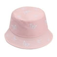 thumbnail image 5 of ZSQDM Women Butterfly Embroidery Double-Sided Fisherman Hat Sun Hat beanies Baby Sun Hat Bucket Hats Tire Caps 4 Pack, 5 of 6