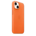 thumbnail image 5 of Genuine Apple Leather Case for iPhone 14 Leather Case Skin Cover W/MagSafe Orange, 5 of 5