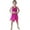C273/Hot Pink, variant on XIYON Cute Clothes For Girls Performance Outfit Glossy Sleeveless Vest With Ruffle Hem Photography Elastic Choir Solid Color 10-12 Years