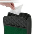 thumbnail image 5 of Unique Bargains Car Trash Can Hanging Front Rear Seats Faux Leather Trash Bin Green Black 1 Pcs, 5 of 6
