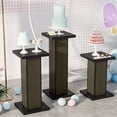 thumbnail image 5 of Furtivusia 3PCS Display Pedestal Stand For Parties Square Pedestal Stand Display Plinth Pillars Stand for Party Wedding Baby Birthday Decor (Black), 5 of 7