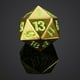 thumbnail image 3 of Dados Poliédricos D20 Sunnimix Metal Sólido Para D&D RPG Gaming Veinte Caras Die Bronze, 3 of 8