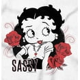 thumbnail image 2 of Betty Boop Sassy Flirty Cartoon Women's Long Sleeve T Shirt Brisco Brands L, 2 of 6