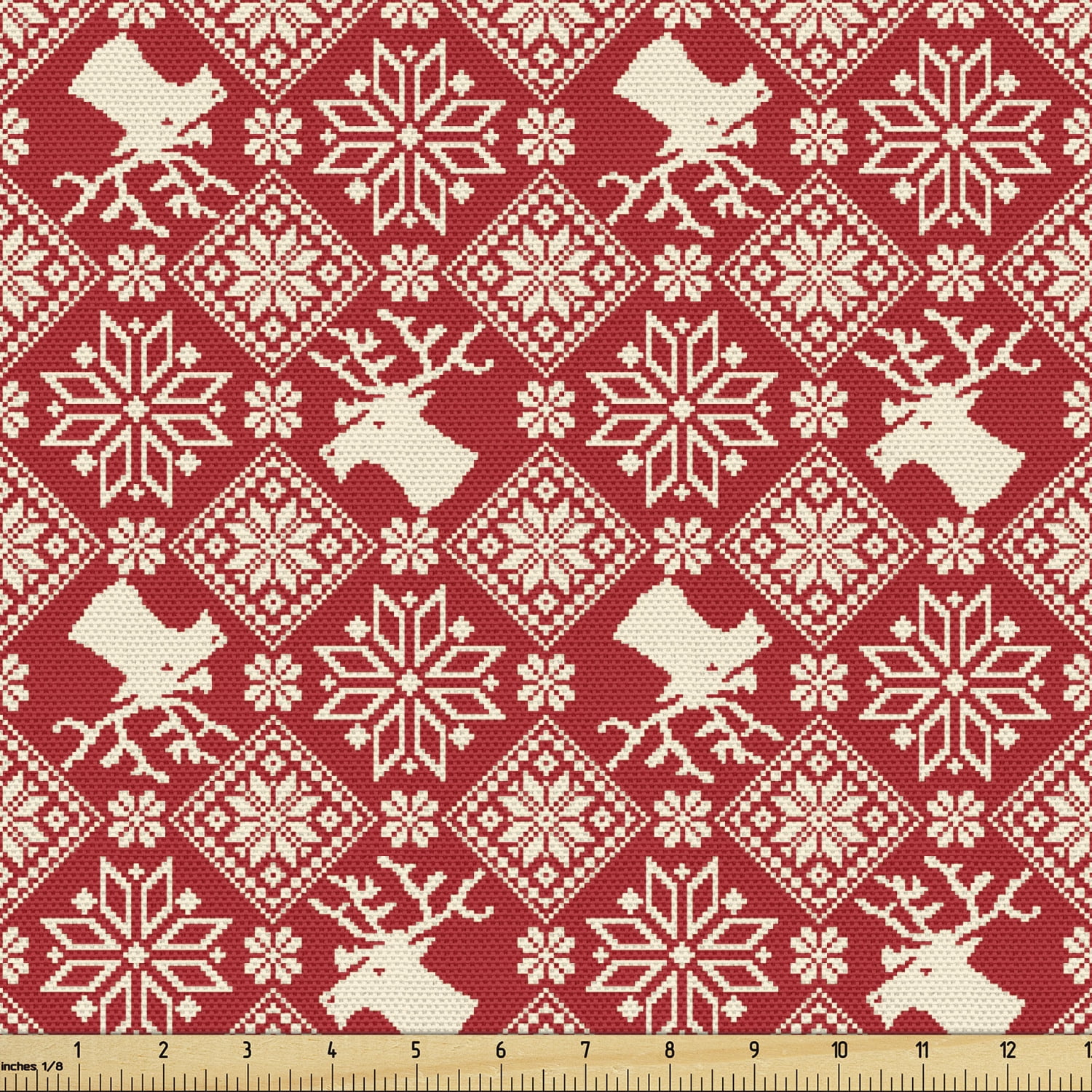 Nordic Upholstery Fabric by the Yard Traditional Northern Culture
