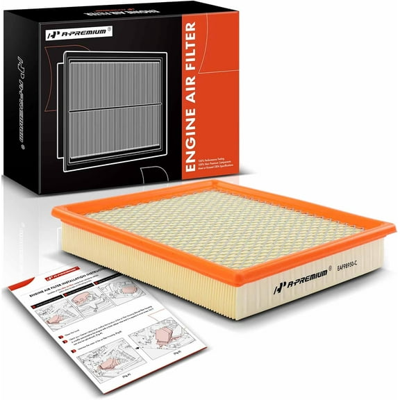 A-Premium Engine Air Filter Compatible with Ford Mustang 2005 2006 2007 2008 2009 2010, 4.0L 4.6L