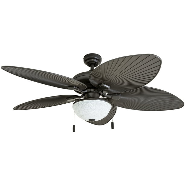 Honeywell Inland Breeze 52 Bronze, Outdoor Oscillating Ceiling Fan With Light