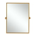 thumbnail image 6 of Arched Wall Mirror Small Arch Mirror Right Angle Mirror 38"x26",Gold,Iron, 6 of 6