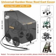 thumbnail image 6 of Hose Reel Cart Covers for Outside,Heavy Duty 420D Hosepipes Cover for Garden with Air Vent,Waterproof Strip,2 Reflective Strip Handles,Univeral Protective Hose Holder Cover,All Season Protection, 6 of 7
