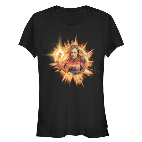Junior's Marvel Avengers: Endgame Captain Shining Star  Graphic Tee Black 2X Large
