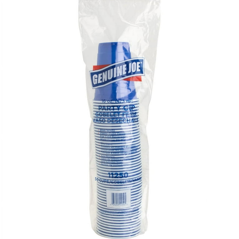 Genuine Joe 16 oz Party Cups - 50 / Pack - 20 / Carton - Red - Plastic - Party, Cold Drink, Beverage Genuine Joe 16 oz Party Cups - 50 / Pack - 20 / Carton - Red - Plastic - Party, Cold Drink, Beverage