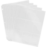 Black Duck Brand Trading Card Protector Sheets - 9 Pocket X 50 Plastic Pages Holds 450 Cards (3-Ring Binder Compatible)