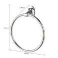 Mainstays Oval Style Steel Wall Mount Towel Holder Ring, Chrome Finish
