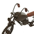 thumbnail image 4 of 16" x 10" Black Metal Motorcycle Sculpture, by DecMode, 4 of 9