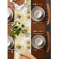 thumbnail image 2 of Yellow Sunflower Table Runner 90 Inches, Spring Summer Floral Botanical Retro Bed Runner Dresser Scarves Tabletop for Indoor Outdoor Parties/Ceremony/Banquet, 13" x 90", 2 of 8