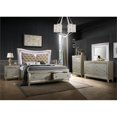 thumbnail image 2 of Champagne Silver Wood Queen Bed with Lights, 2 of 2