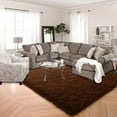 thumbnail image 6 of TWINNIS Super Soft Area Rug for Living Room Bedroom Shaggy Accent Carpets for Kids Girls Rooms,5'x8',Coffee, 6 of 7