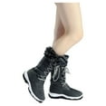thumbnail image 5 of DREAM PAIRS Women's Winter Waterproof Warm Faux Fur Mid Calf Snow Boots Outdoor Hiking Boots GREY Size 7, 5 of 6