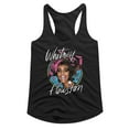 thumbnail image 1 of Whitney Houston Stars Black Women's Slim Fit Racerback Tank Top, 1 of 2